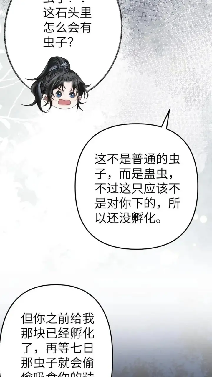 漫画《穿成恶毒炮灰的我被迫开启修罗场》第58话 发现灵石里有蛊虫！第12张图