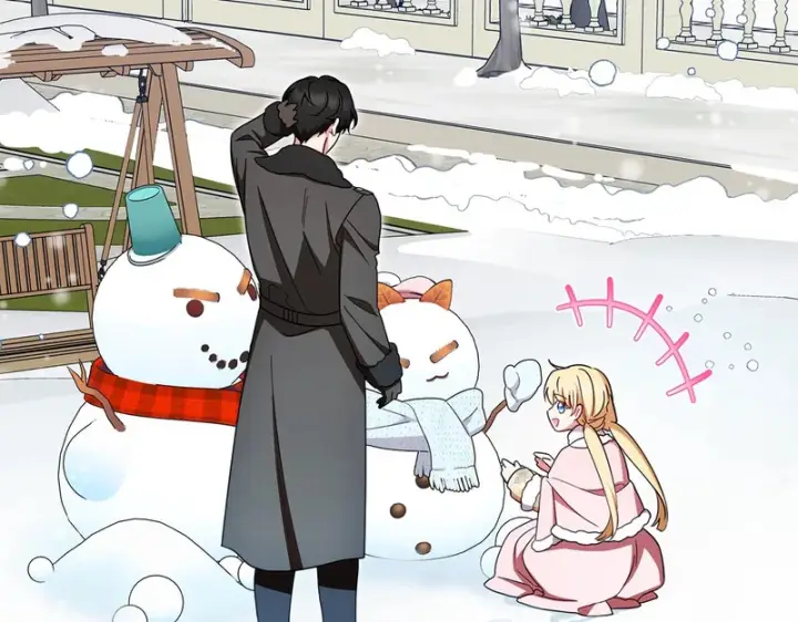 《反派少女被爱意围绕》第109话 堆雪人图142