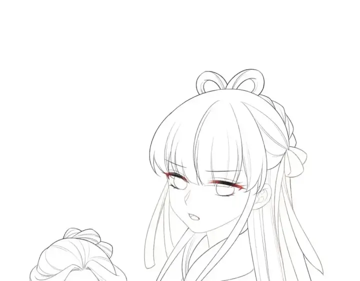 《满级绿茶穿成小可怜》第91话 娘娘爱过这个孩子吗？图73