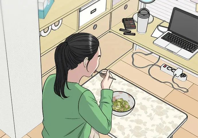 《米虫的一日三餐》第272话 春白菜拌饭图91