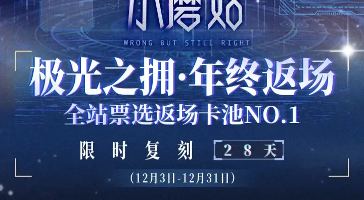《小蘑菇》极光之拥·年终返场：12月3日 全站票选返场卡池NO.1图2
