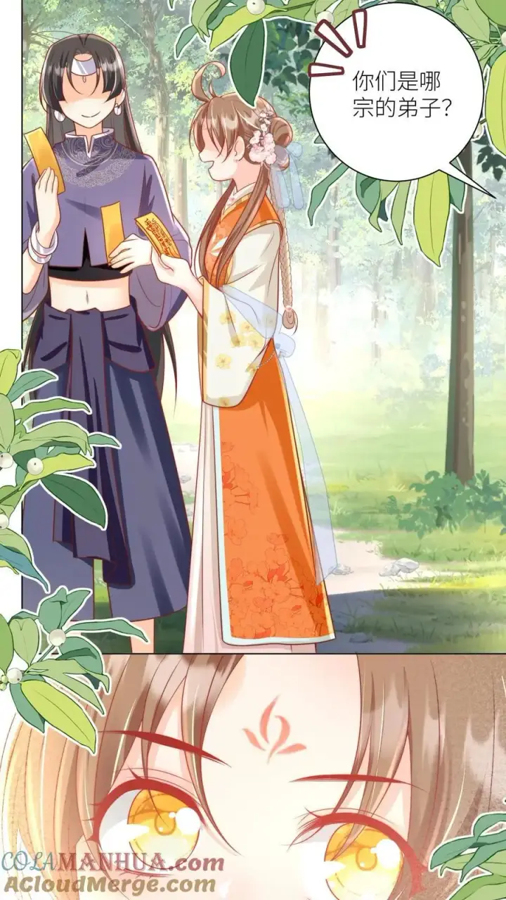 《小师妹明明超强却过分沙雕》第66话 好、好绿的宗门啊！图15