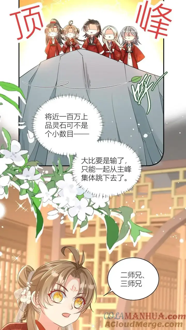 《小师妹明明超强却过分沙雕》第97话 长明宗顶峰，一跃解千愁图15